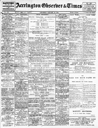 Saturday<br>10th January 1914<br>Page 1