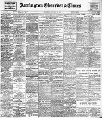 Saturday<br>31st January 1914<br>Page 1