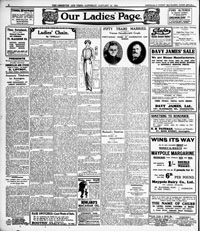 Saturday<br>31st January 1914<br>Page 2